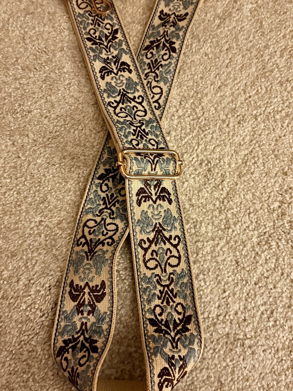 “Guitar Strap” Jacquard Embroidered Shoulder Strap for Handbags/crossbody-wear